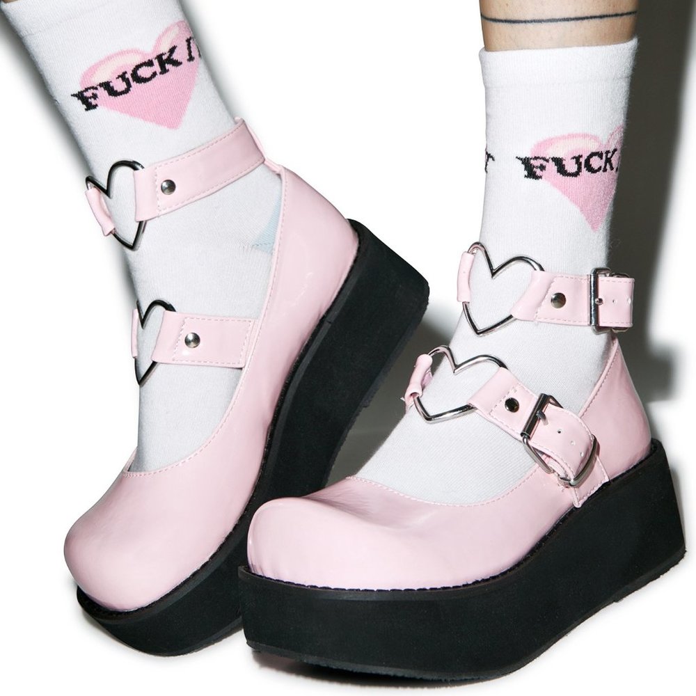 Crybaby Pink Mary Janes